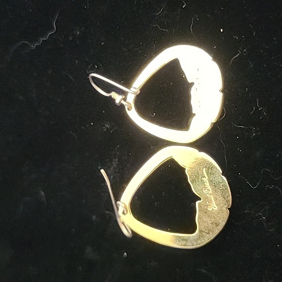 Laurel Burch Leaf Earrings - Picture 2 of 2